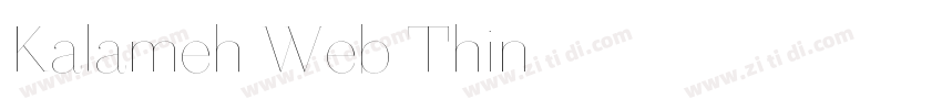 Kalameh Web Thin字体转换